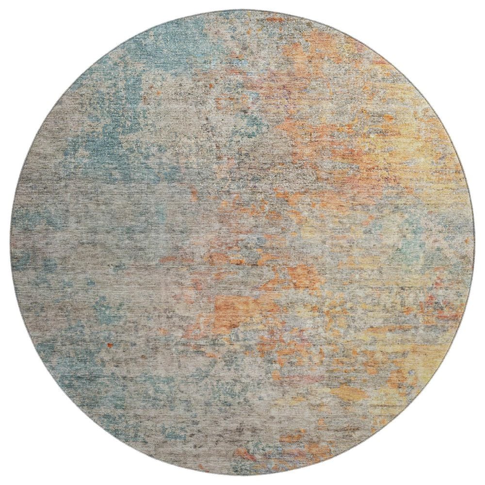 Dalyn Rug Company Trevi TV13 8" Round Teal Area Rug, , large
