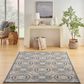 Nourison Aloha ALH30 5"3" x 7"5" Blue and Grey Indoor/Outdoor Area Rug, , large
