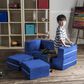 Jaxx Zipline Modular Kids Loveseat & Ottomans in Blueberry, , large