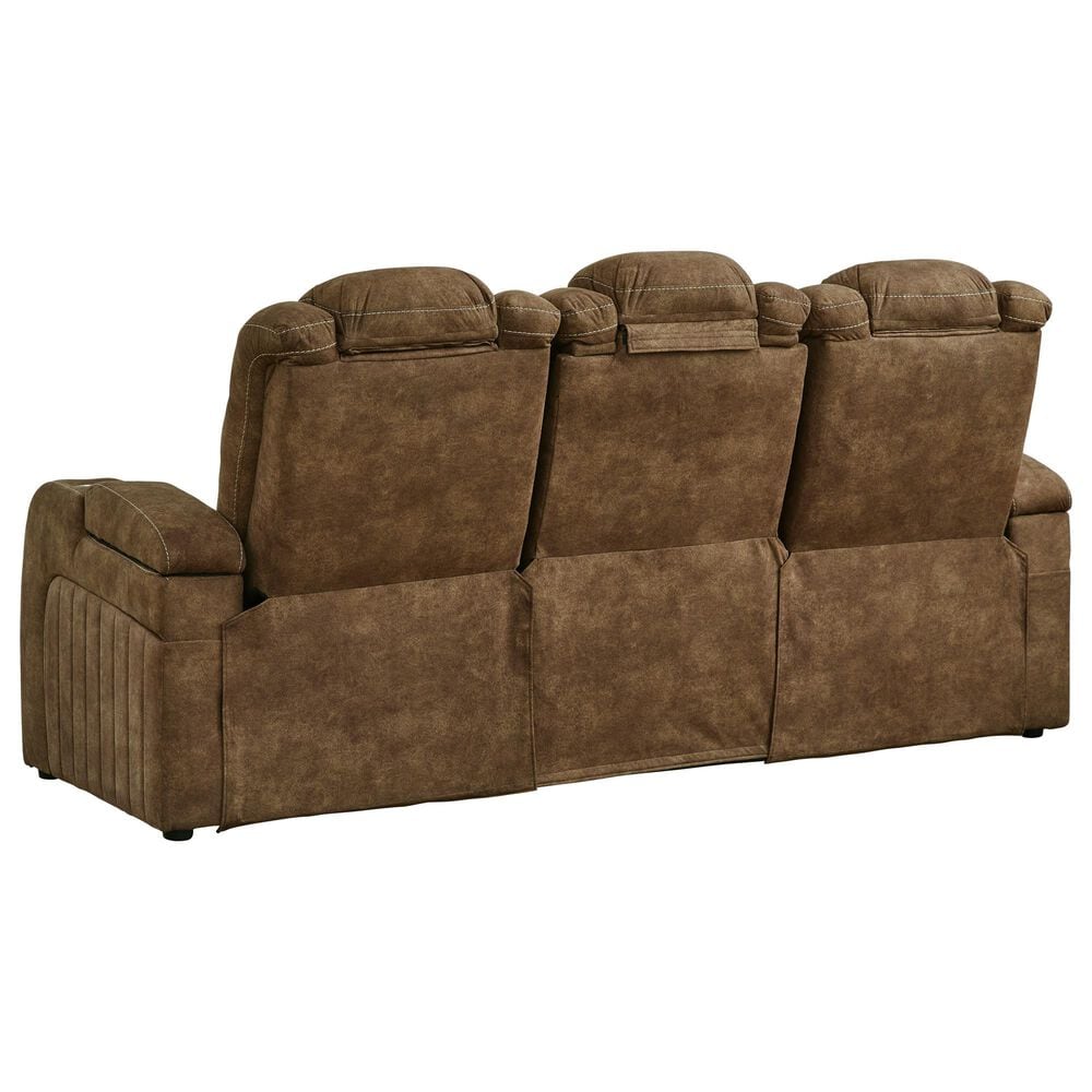 Ashley Wolfridge Power Reclining Sofa in Brindle, , large