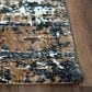 RIZZY Elite 10" x 13" Brown, Grey and Denim Area Rug, , large