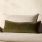 Loloi Liza 13" x 35" Lumbar Throw Pillow in Dark Green, , large