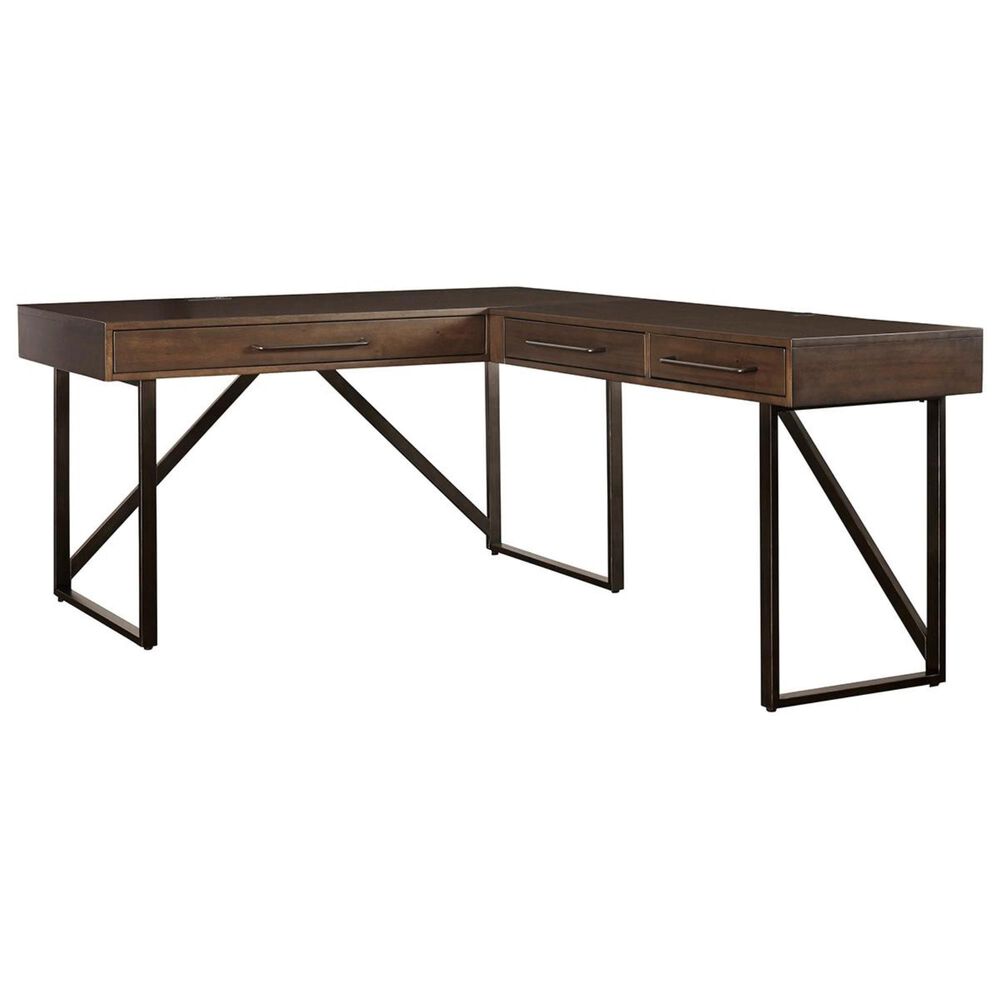Signature Design by Ashley Starmore Desk and Return in Oiled Walnut, , large