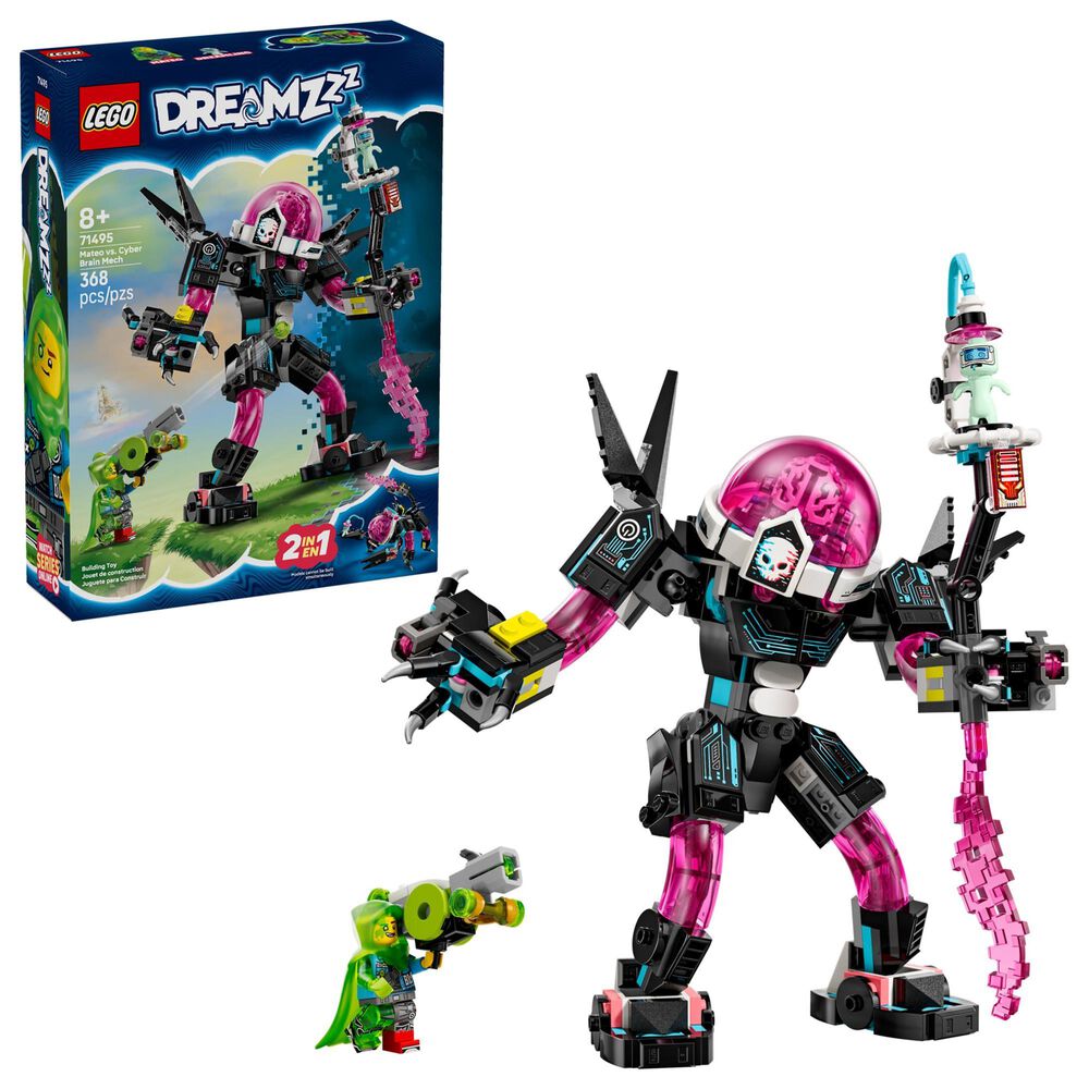 LEGO Dreamzzz Mateo and Cyber Brain Mech Building Set, , large