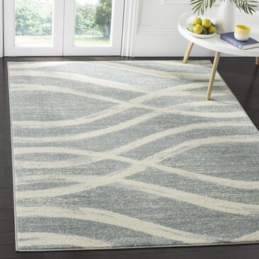 Safavieh Adirondack ADR125T 8" x 10" Cream and Slate Area Rug, , large