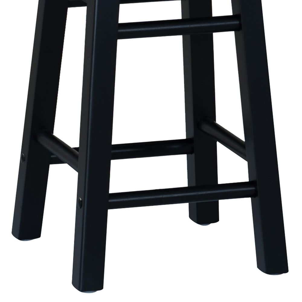 Linon Home Decor Abby 24" Counter Stool in Black, , large