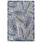 Nourison Aloha ALH18 6" x 9" Ivory and Navy Indoor/Outdoor Area Rug, , large
