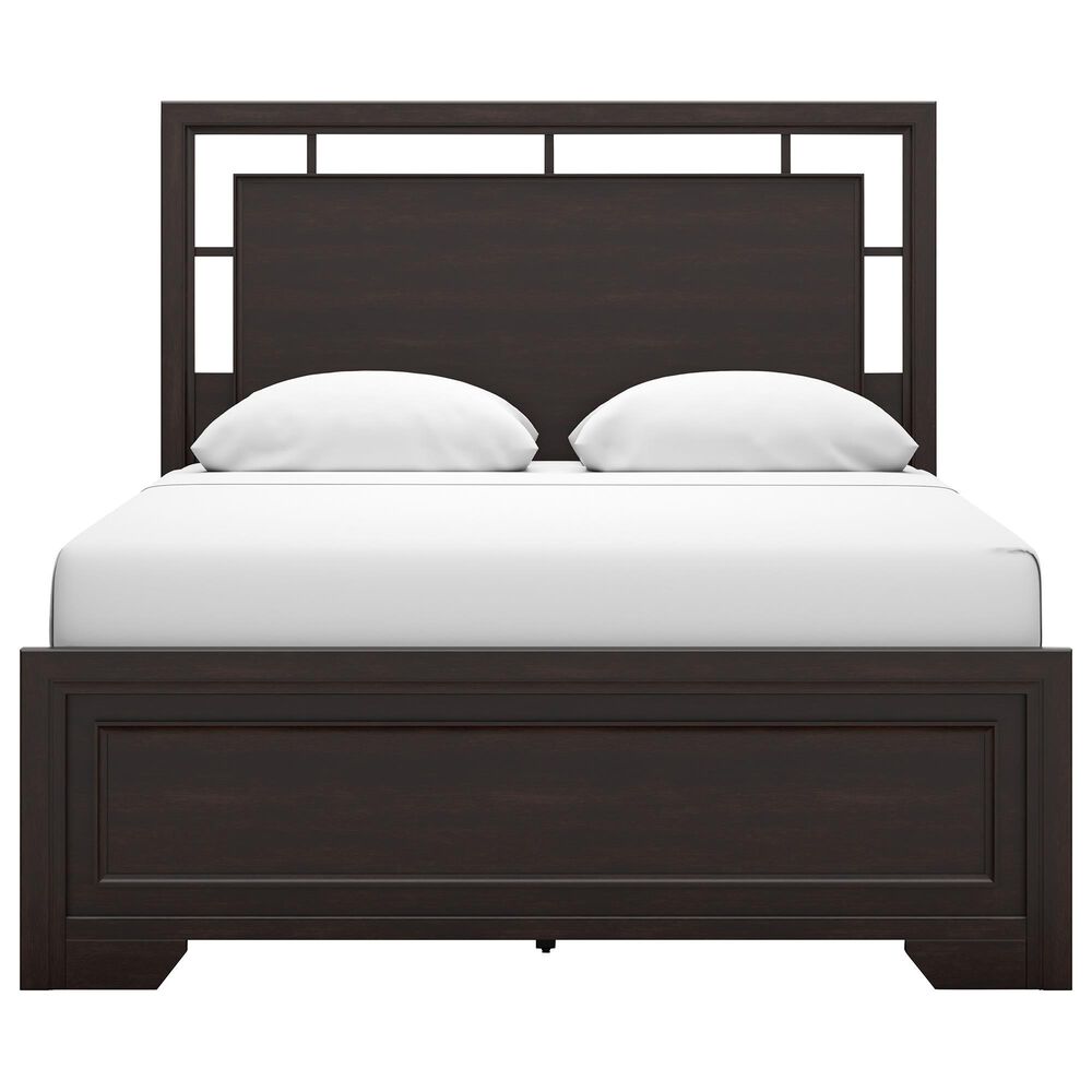 Ashley Covetown 4-Piece Queen Bedroom Set in Dark Brown, , large