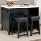 Furniture of America Albergo 3-Piece Bar Set in Black and White, , large