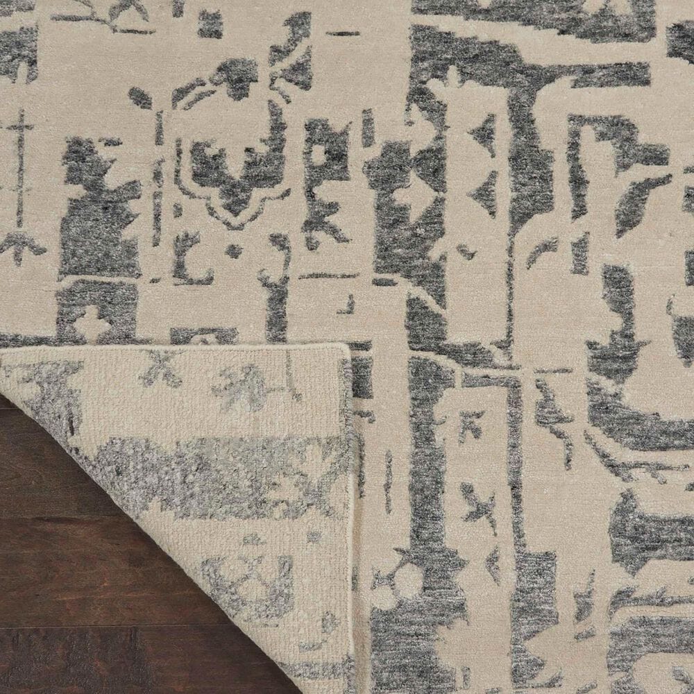 Nourison Silk Shadows 5&#39;6&quot; x 7&#39;5&quot; Ivory and Grey Area Rug, , large