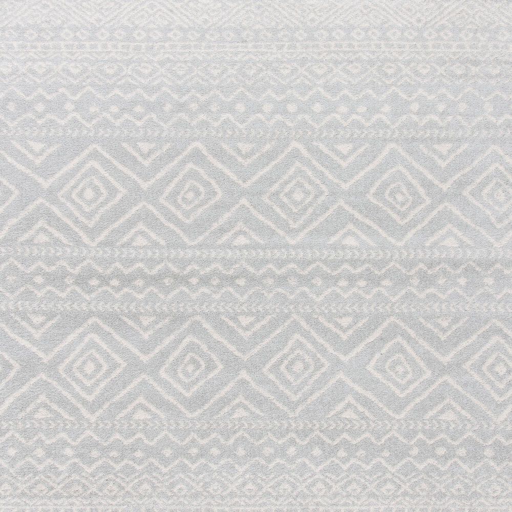 Safavieh Tulum Transitional  6&#39;7&quot; Round Grey and Ivory Area Rug, , large