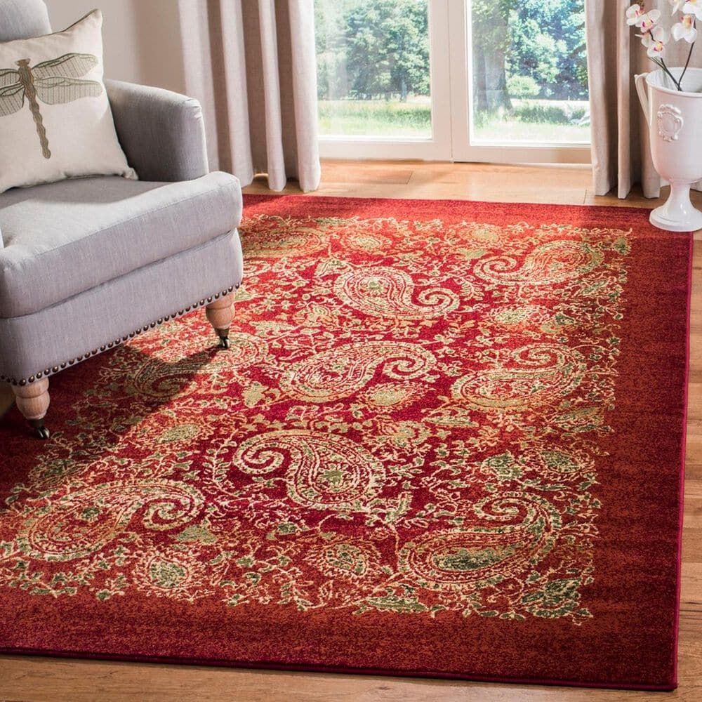 Safavieh Lyndhurst 6&#39; x 9&#39; Red and Multicolor Area Rug, , large