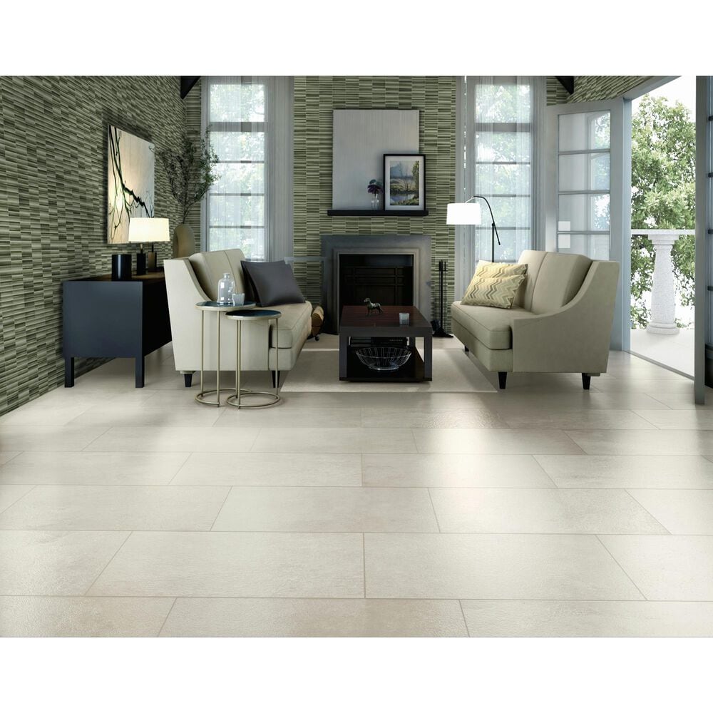 Dal-Tile Artefino Vintage Verdelite 1" x 6" Pencil Fluted on 11" x 12" Porcelain Mosaic Sheet, , large