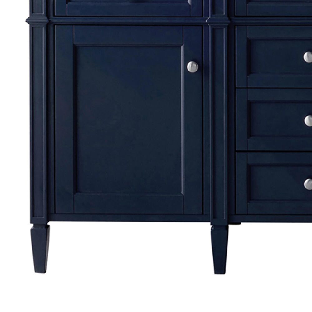 James Martin Brittany 60" Double Bathroom Vanity in Victory Blue with 3 cm Tajnar Eclos Top and Rectangular Sinks, , large
