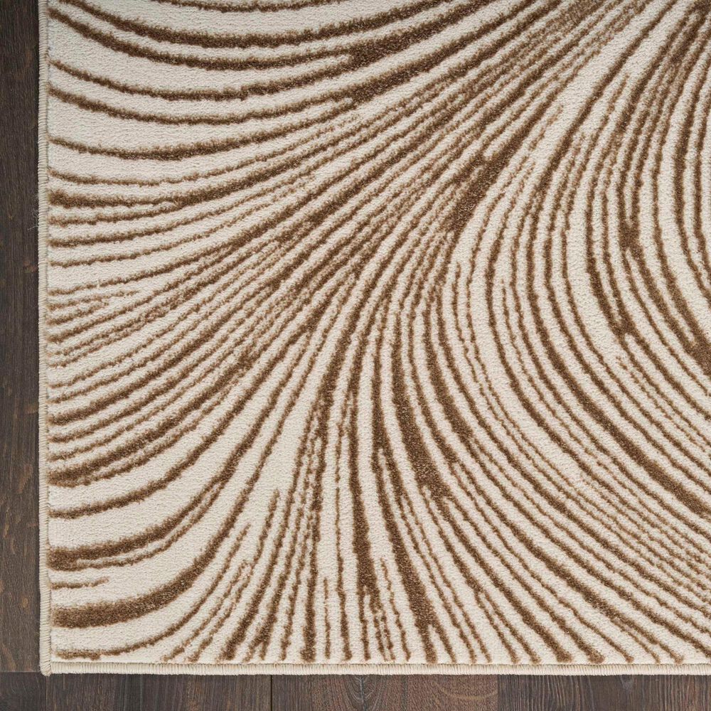 Nourison Central Park West CEP02 Beige and Brown 3&#39;11&quot; x 5&#39;11&quot; Area Rug, , large