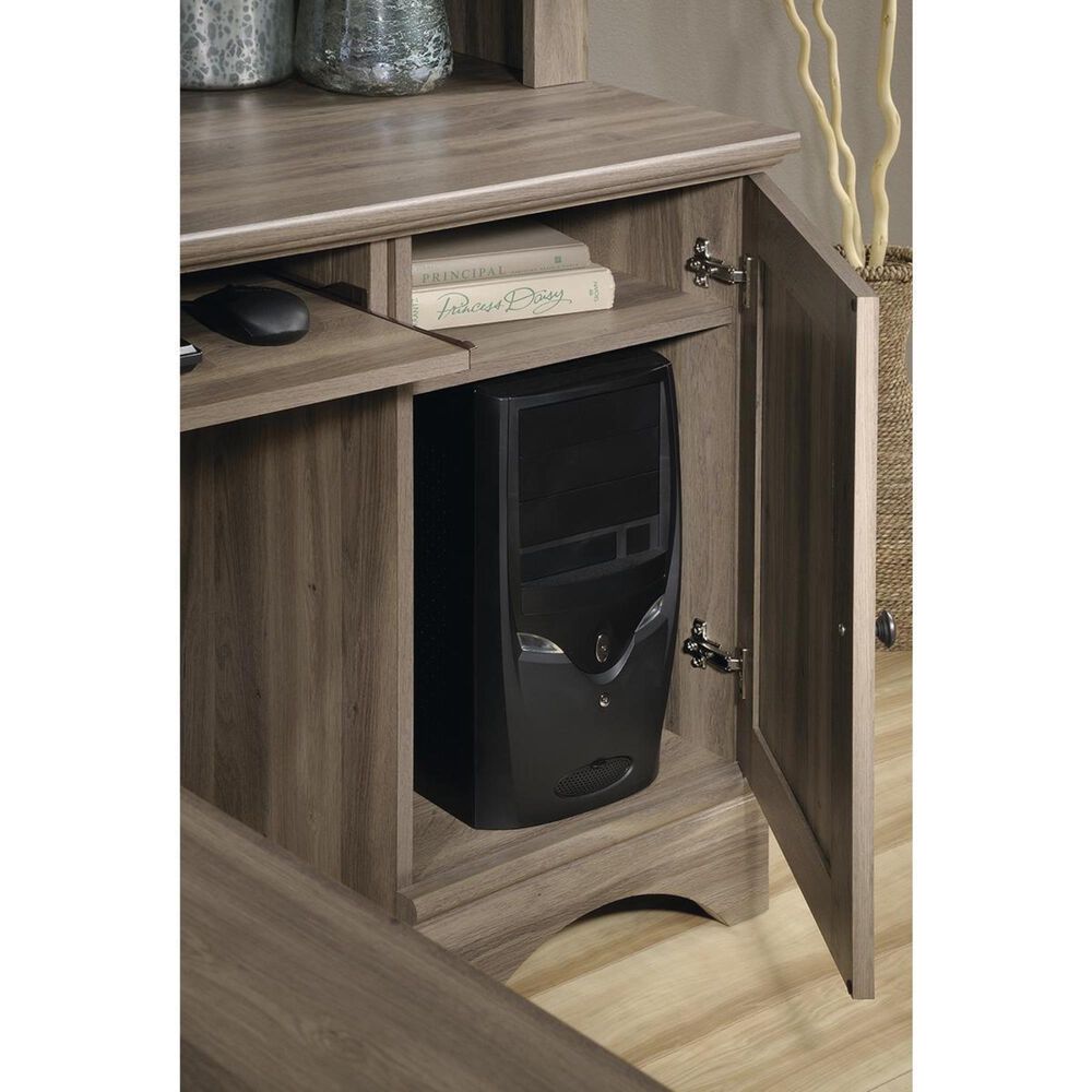 Sauder Corner Desk with Hutch Nebraska Furniture Mart