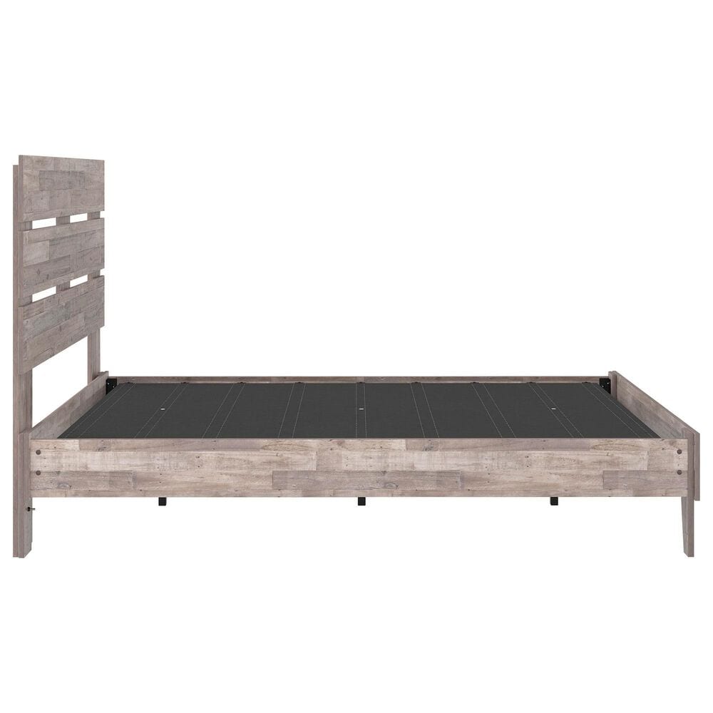 Ashley Neilsville Queen Panel Platform Bed in Whitewash, , large
