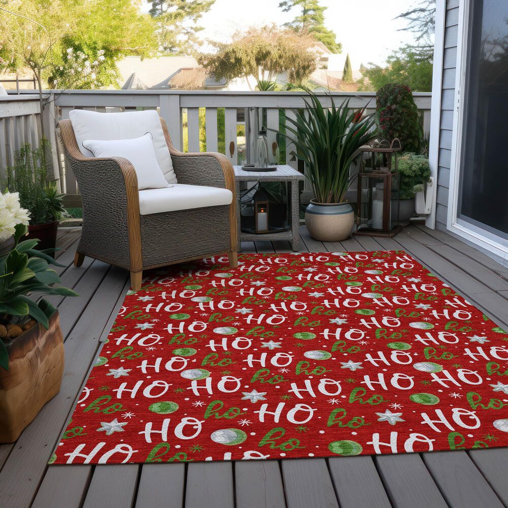 Dalyn Rug Company Wonderland WN18 5&#39; x 7&#39;6&quot; Red Indoor/Outdoor Area Rug, , large