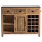 Crestview Collection Bengal Manor Kitchen Island in Brown and Black, , large