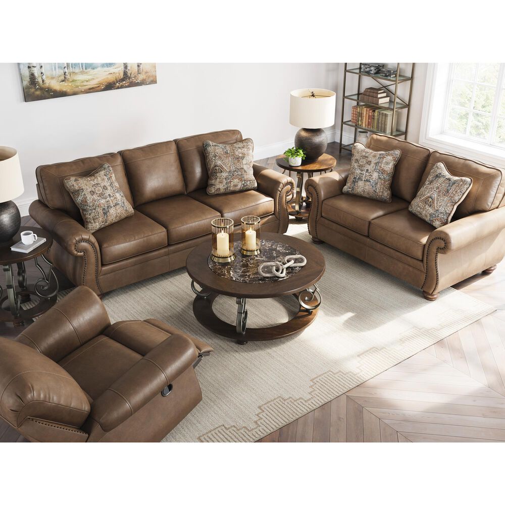 Ashley Chasemore Manual Swivel Glider Recliner in Earth, , large