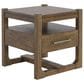 Ashley Cabalynn End Table in Light Brown, , large