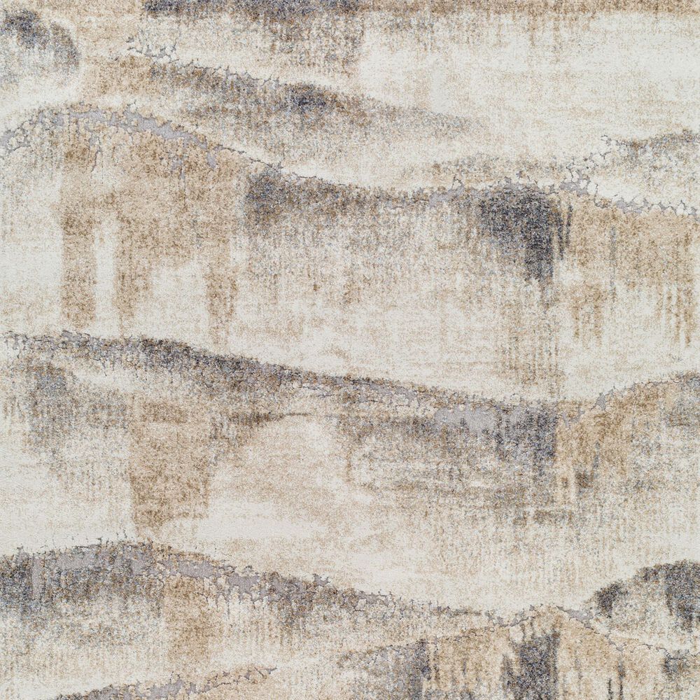 Surya Tuscany Ivory, Beige, Gray, Olive and Charcoal 2&#39; x 2&#39;11&quot; Area Rug, , large