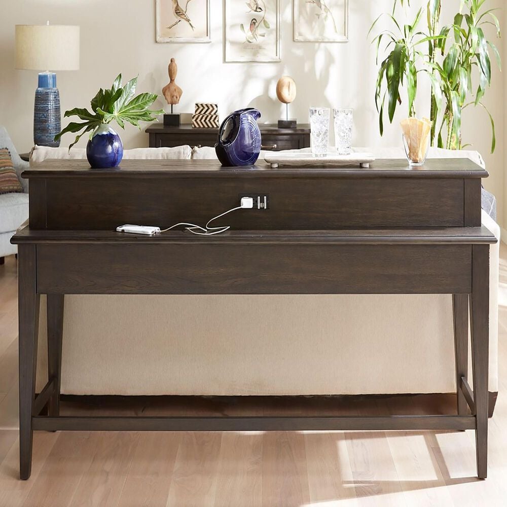 Belle Furnishings Mill Creek Console Bar Table in Peppercorn, , large