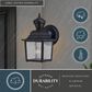 Vaxcel Bedford 5.25" 1-Light Outdoor Motion Sensor Wall Sconce in Textured Black, , large