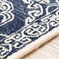 Surya Granada GND-2308 2" x 3" Dark Blue, Ivory and Charcoal Scatter Rug, , large
