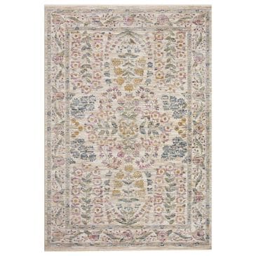 Rifle Paper Co. x Loloi Provence 5" x 7"10" Fleur Ivory Area Rug, , large