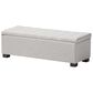 Baxton Studio Roanoke Upholstered Storage Ottoman Bench in Grayish Beige, , large