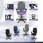 Regency Global Sourcing Comfort Series Multifunctional Swivel Computer Task Chair with Adjustable Arms and Drafting Kit in Grey, , large