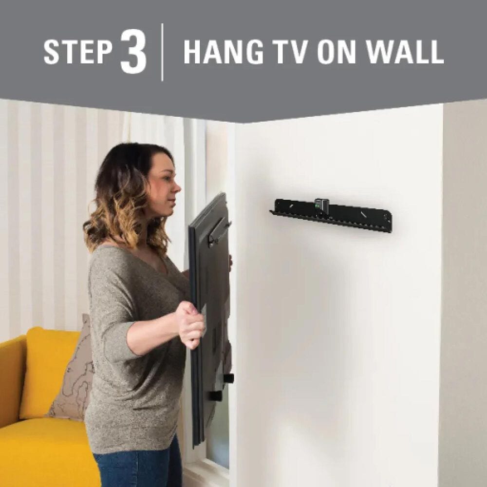 Sanus Fixed Wall Mount for 32" - 90" TVs in Black, , large