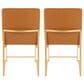 Lumisource Fuji Side Chair with Camel Cushion in Gold (Set of 2), , large