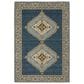 Oriental Weavers Andorra 8"6" x 11"7" Blue and Gold Area Rug, , large