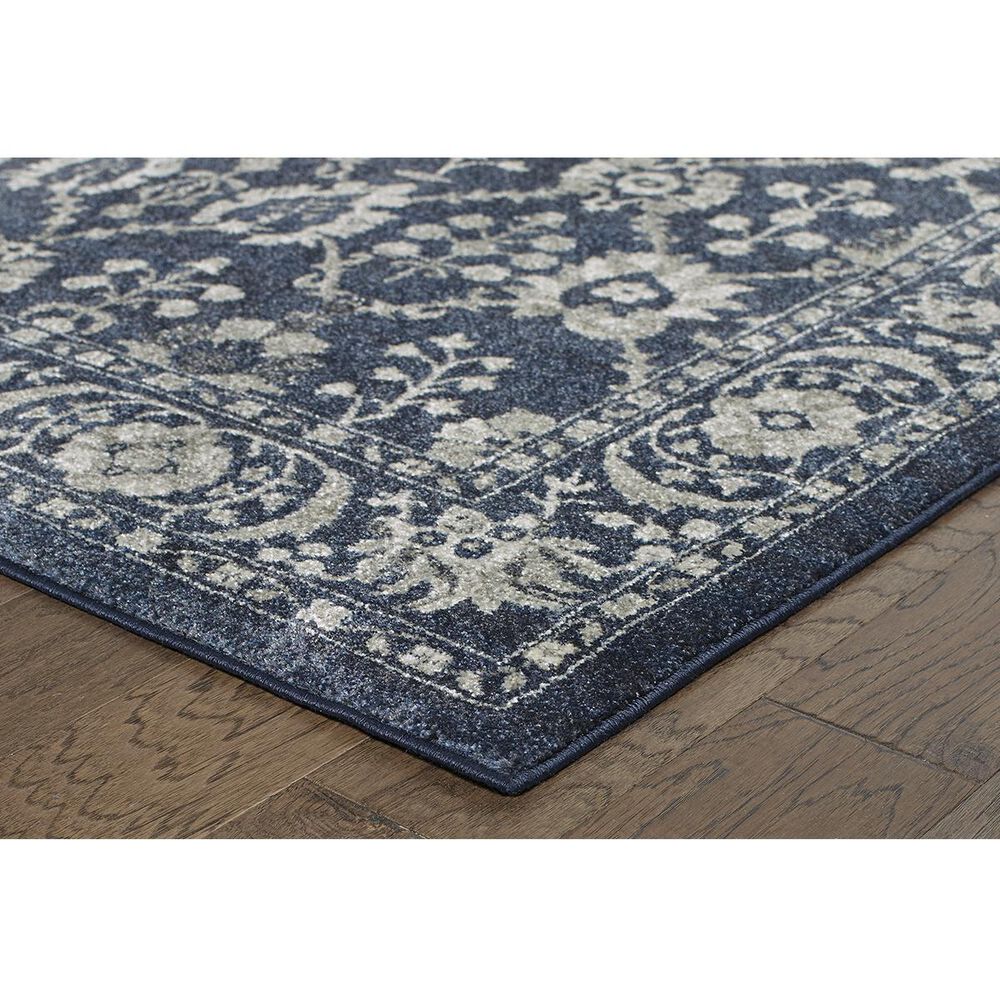 Oriental Weavers Richmond 8020K 9&#39;10&quot; x 12&#39;10&quot; Navy Area Rug, , large
