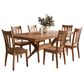 Arista Wood Anders and Dayton 7-Piece Rectangular Dining Set in Sandstone, , large