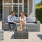 HOMLUX 12-Piece Modern Outdoor Sectional Furniture Set in Dark Gray, , large