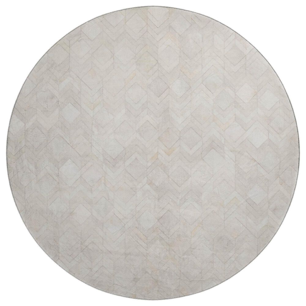 Dalyn Rug Company Bozeman BM5 Linen 8" Round Area Rug, , large