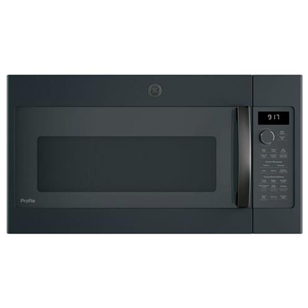 GE Appliances GE Profile Series 1.7 Cu. Ft. Convection Over-the-Range Microwave Oven in Black Slate , , large