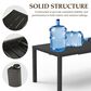 Hearth and Haven Outdoor Rectangular Dining Table with Hidden Extension Leaves in Black - Table Only, , large