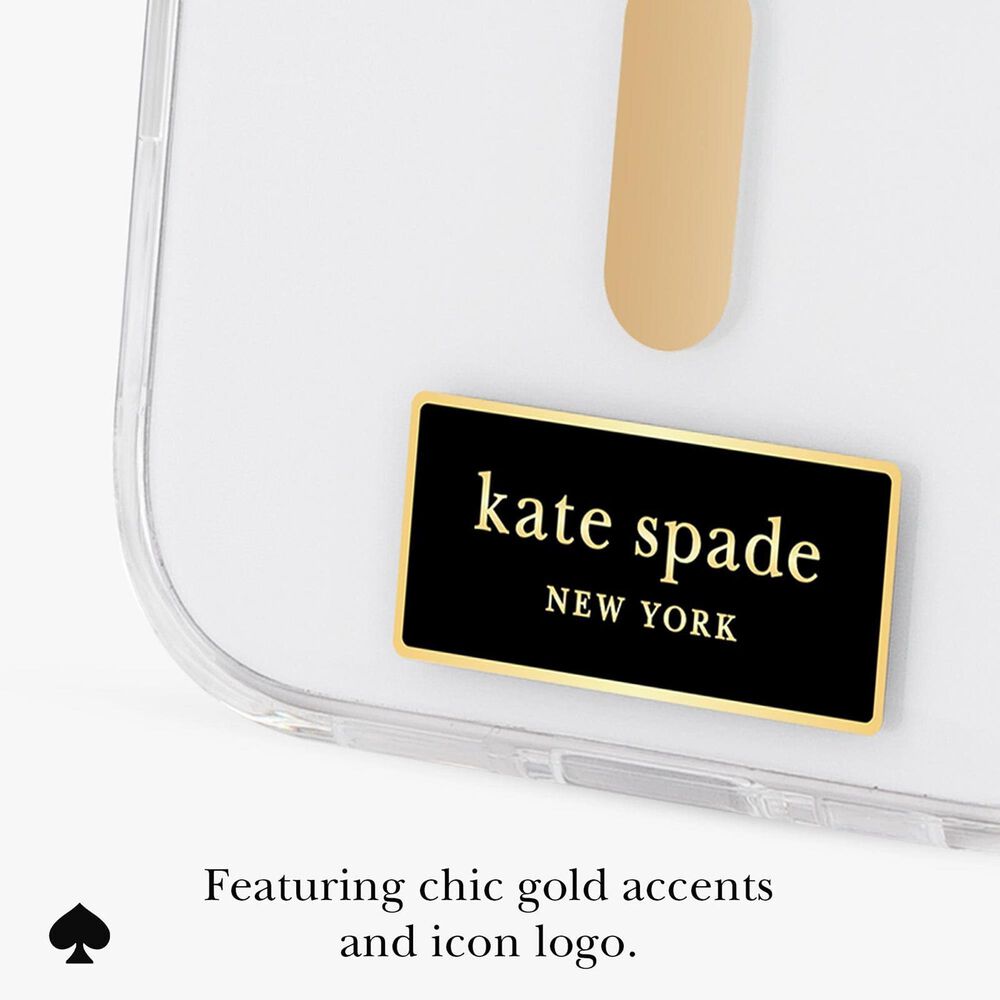 Kate Spade Protective MagSafe Case with Stand for Apple iPhone 17 in Icon Clear, , large