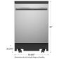 GE Appliances 24" Interior Portable Dishwasher in Stainless Steel, , large