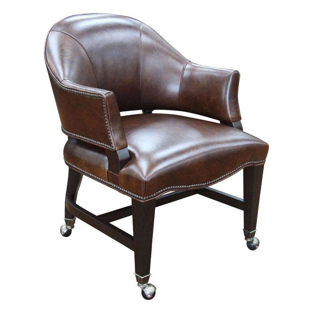 Hooker Furniture Game Chair with Casters in Natchez Brown, , large