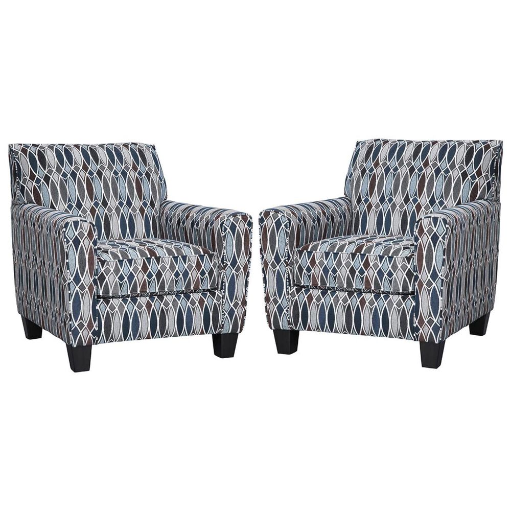 Signature Design by Ashley Creeal Heights Accent Chair in Ink - Set of 2, , large