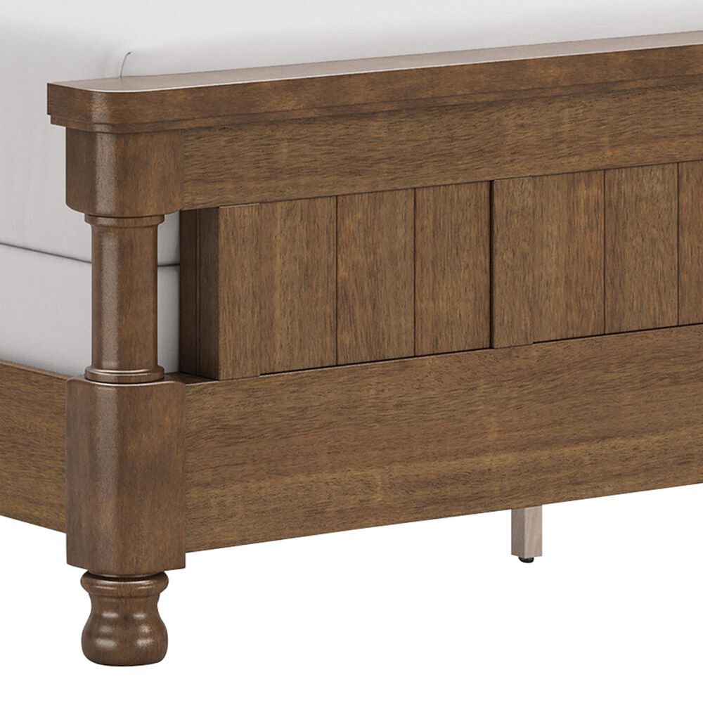 Ashley Rowlenstown Queen Poster Bed in Medium Brown, , large