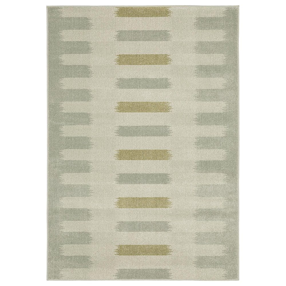 Oriental Weavers Branson Fencing 1"10" x 7"3" Beige and Grey Runner, , large