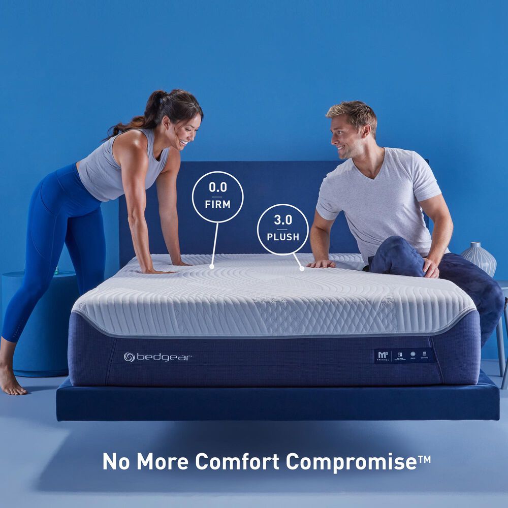 Bedgear M3 King Performance Mattress with 1.0 and 2.0 Independent Suspension Units, , large