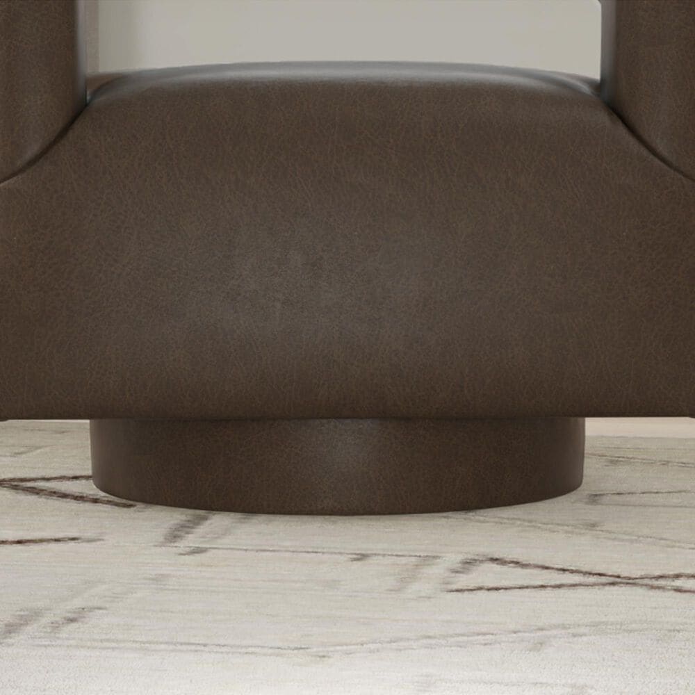 Golden Wave Furniture Brunco Swivel Chair in Dark Brown, , large