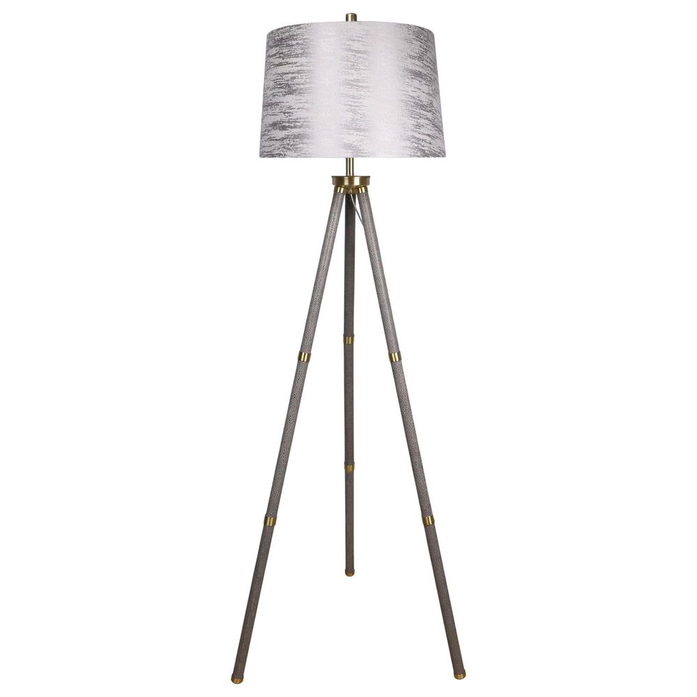 Classy Art Wholesalers Luxe Tripod Elegance Floor Lamp in Grey, , large